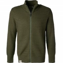 NAPAPIJRI Cardigan NP0A4FYZ/GE4 Strickjacke, Baumwolle, Grün