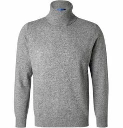 Cipriani Rollkragen-Pullover BL40/1213/112845 Rollkragenpullover, Reines Kaschmir, Hellgrau meliert , Grau