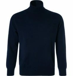 Cipriani Pullover BL40/1214/WM-050 Stehkragenpullover, Reines Kaschmir, Navy