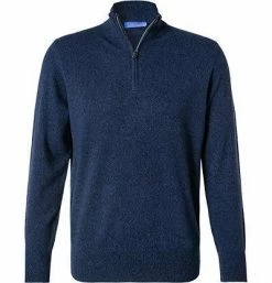 Cipriani Troyer BL40/1215/118049 Reines Kaschmir, Dunkelblau meliert, Dunkelblau