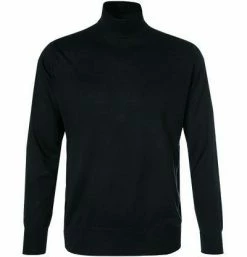 Cipriani Pullover BR34/1606/SW-415 Stehkragenpullover, Seide-Kaschmir, Schwarz , Schwarz