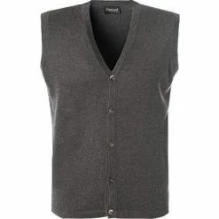 Cipriani Strickweste CR34/1616/SW419 Seide-Kaschmir, Anthrazit