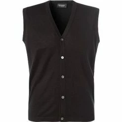 Cipriani Strickweste CR34/1616/SW415 Seide-Kaschmir, Schwarz