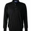 Cipriani Polo-Shirt BR34/1662/SW-415 Pullover, Seide-Kaschmir, Schwarz -striangebote 379826 norm