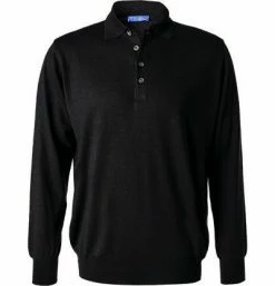 Cipriani Polo-Shirt BR34/1662/SW-415 Pullover, Seide-Kaschmir, Schwarz