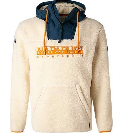 NAPAPIJRI Hoodie NP0A4FKX/NS5 Mikrofaser, Ecru, Grau 4 NAPAPIJRI Hoodie NP0A4FKX/NS5 Mikrofaser, Ecru, Grau – Bild 2
