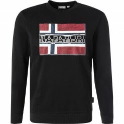 NAPAPIJRI Sweatshirt NP0A4FQZ/041 Baumwolle, Schwarz