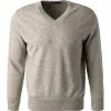 Cipriani V-Pullover BL40/1210/112251 Reines Kaschmir, Hellgrau meliert, Silbergrau