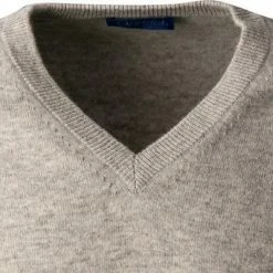 Cipriani V-Pullover BL40/1210/112251 Reines Kaschmir, Hellgrau meliert, Silbergrau -striangebote 379850 norm2