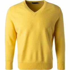 Cipriani V-Pullover BL40/1210/116017 Reines Kaschmir, Gelb