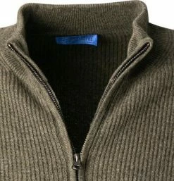 Cipriani Strickjacke BL40/1222/117055 Cardigan, Reines Kaschmir, Khaki meliert, Khaki -striangebote 379854 norm2