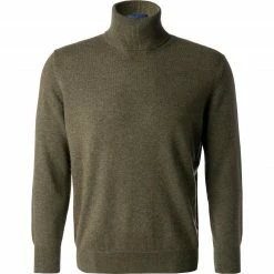 Cipriani Rollkragen-Pullover BL40/1213/117055 Rollkragenpullover, Reines Kaschmir, Khaki meliert, Khaki