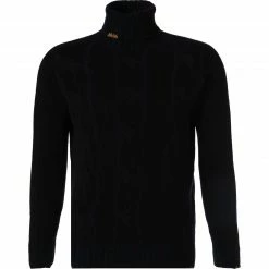 BOB Pullover STRONG UNICA/navy-nero Rollkragenpullover, Wolle