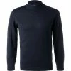 BOGGI MILANO Pullover BO20A0620/01 Stehkragenpullover, Seide-Baumwolle, Navy