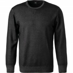 BOGGI MILANO Pullover BO20A0061/07 Merinowolle, Anthrazit