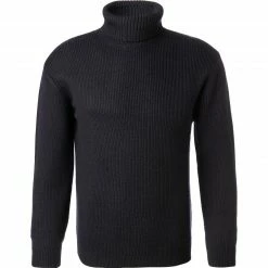 BOGGI MILANO Rollkragenpullover BO21A0211/03 Merinowolle, Navy