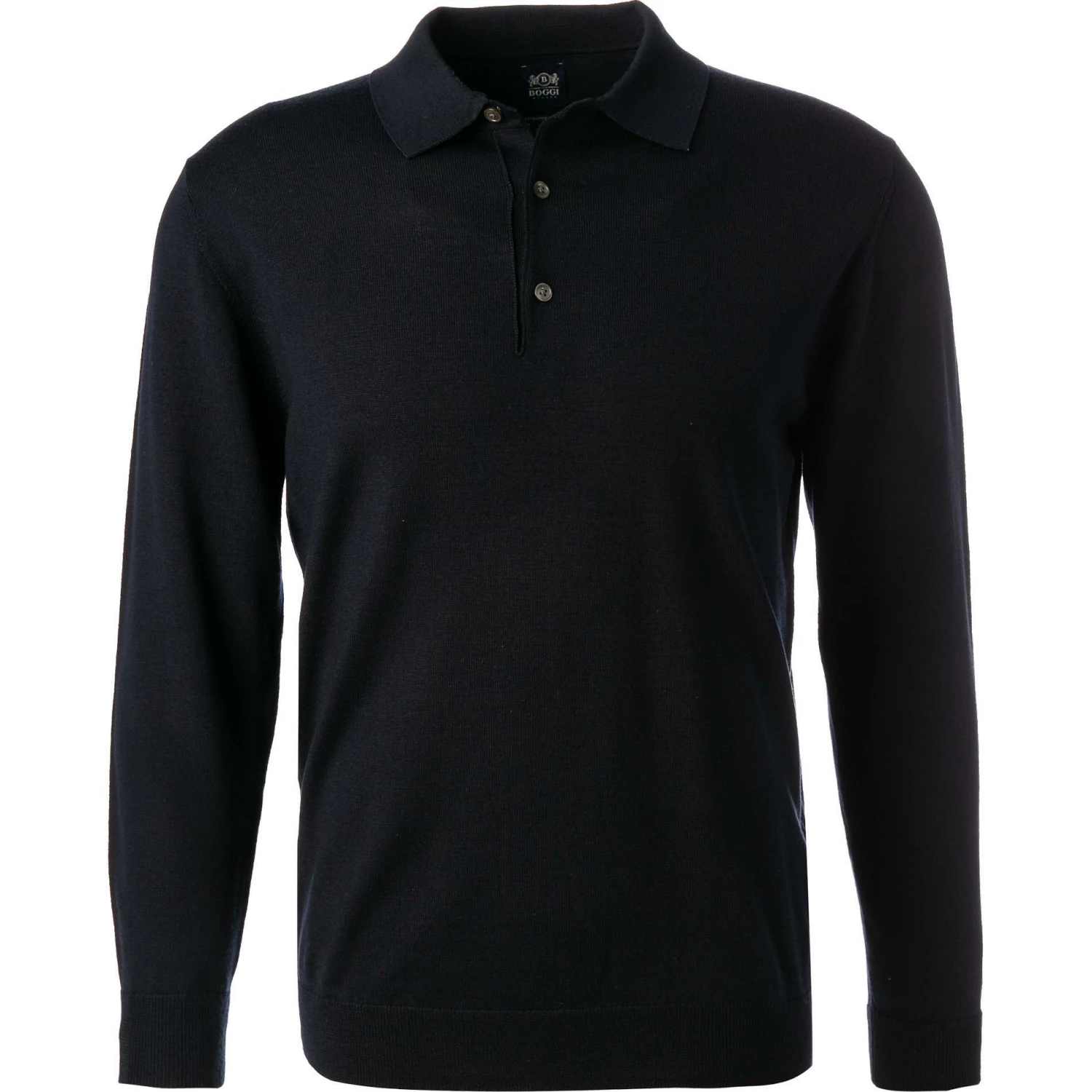 BOGGI MILANO Polo-Shirt BO21A0169/01 Pullover, Merinowolle, Navy , Navy 3 BOGGI MILANO Polo-Shirt BO21A0169/01 Pullover, Merinowolle, Navy , Navy