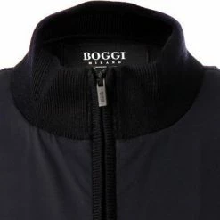 BOGGI MILANO Strickweste BO21A0467/01 Merinowolle, Navy -striangebote 379970 norm2