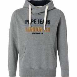 Pepe Jeans Hoodie Neville PM581620/933 Baumwolle, Grau