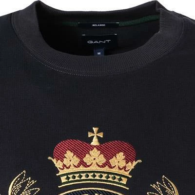 Gant Pullover 2046086/433 Sweatshirt, Relaxed Fit, Baumwolle, Nachtblau 5 Gant Pullover 2046086/433 Sweatshirt, Relaxed Fit, Baumwolle, Nachtblau – Bild 3