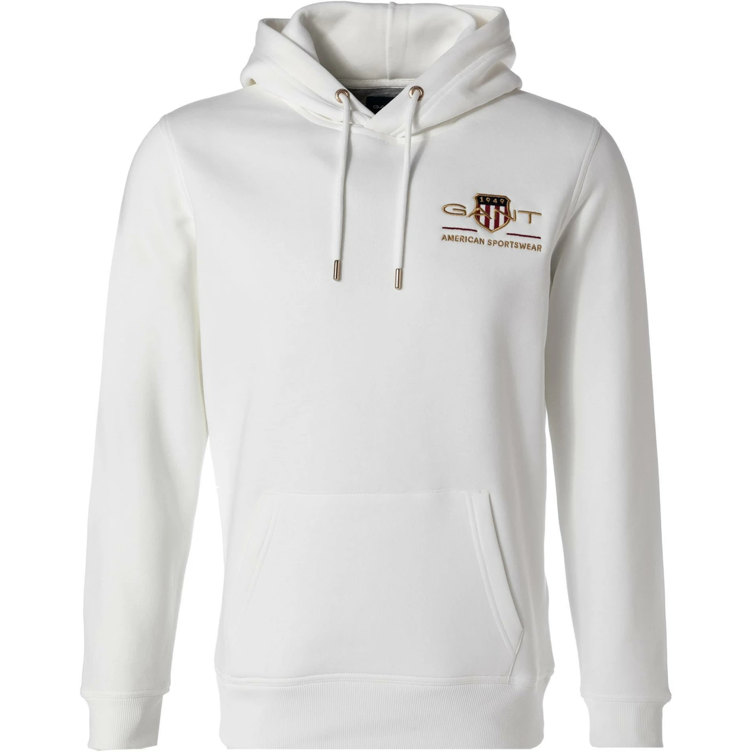 Gant Hoodie 2047076/113 Baumwolle, Wollweiß, Creme 3 Gant Hoodie 2047076/113 Baumwolle, Wollweiß, Creme