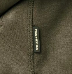 Scotch & Soda Sweatjacke 163921/0456 Mikrofaser, Jägergrün -striangebote 380096 norm4