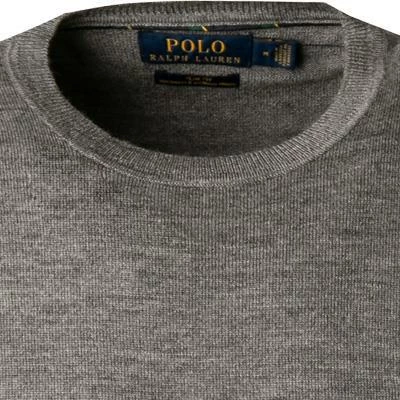 Polo Ralph Lauren Pullover 710714346/005 Slim Fit, Merinowolle waschbar, Grau 5 Polo Ralph Lauren Pullover 710714346/005 Slim Fit, Merinowolle waschbar, Grau – Bild 3