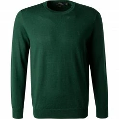 Polo Ralph Lauren Pullover 710714346/022 Slim Fit, Merinowolle waschbar, Tannengrün