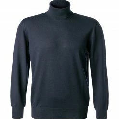 BOGGI MILANO Pullover BO20A0056/01 Rollkragenpullover, Merinowolle, Navy