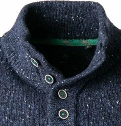 N.Z.A. Pullover 21HN452/1631 Troyer, Baumwolle, Marine meliert, Marine -striangebote 380144 norm2