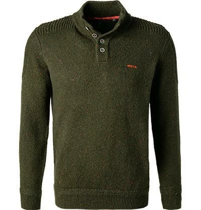 N.Z.A. Pullover 21HN452/1701 Troyer, Baumwolle, Dunkelgrün meliert, Dunkelgrün 4 N.Z.A. Pullover 21HN452/1701 Troyer, Baumwolle, Dunkelgrün meliert, Dunkelgrün – Bild 2