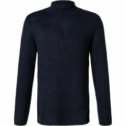 BETTER RICH Pullover M93124100/410 Stehkragenpullover, Merinowolle-Kaschmir, Navy