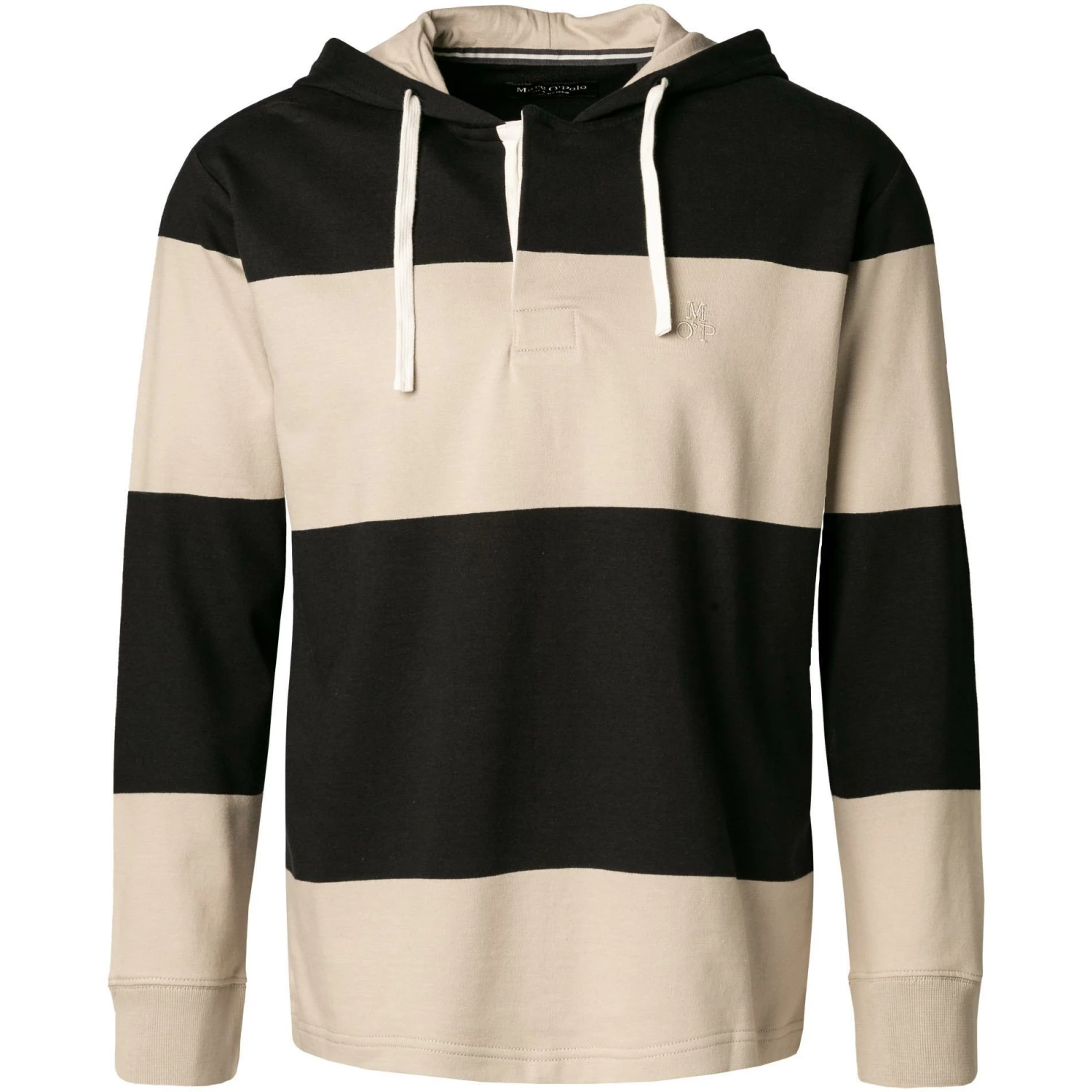 Marc O'Polo Hoodie 129 4085 54068/M33 Bio Baumwolle, Nachtblau-greige 3 Marc O'Polo Hoodie 129 4085 54068/M33 Bio Baumwolle, Nachtblau-greige