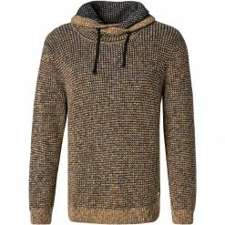 RAGMAN Pullover 5005774/157 Baumwolle, Ocker-blau meliert, Ocker-blau