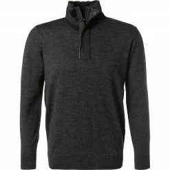 KARL LAGERFELD Troyer 655005/0/512399/971 Merinowolle, Anthrazit meliert, Anthrazit