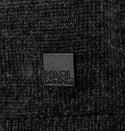 KARL LAGERFELD Troyer 655005/0/512399/971 Merinowolle, Anthrazit meliert, Anthrazit -striangebote 380291 norm3