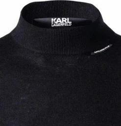 KARL LAGERFELD Pullover 655050/0/512306/690 Stehkragenpullover, Wolle-Seide, Nachtblau -striangebote 380302 norm2