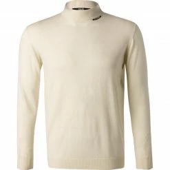 KARL LAGERFELD Pullover 655050/0/512306/80 Stehkragenpullover, Wolle-Seide, Champagne
