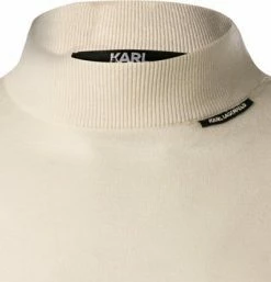 KARL LAGERFELD Pullover 655050/0/512306/80 Stehkragenpullover, Wolle-Seide, Champagne -striangebote 380303 norm2