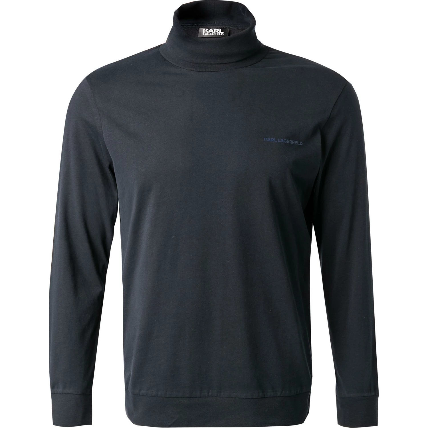 KARL LAGERFELD Pullover 755032/0/512226/690 Rollkragenshirt, Baumwolle, Nachtblau 3 KARL LAGERFELD Pullover 755032/0/512226/690 Rollkragenshirt, Baumwolle, Nachtblau