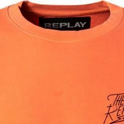 Replay Sweatshirt M3519.000.22738D/649 Baumwolle, Neonorange 9 Replay Sweatshirt M3519.000.22738D/649 Baumwolle, Neonorange -striangebote 380315 norm2