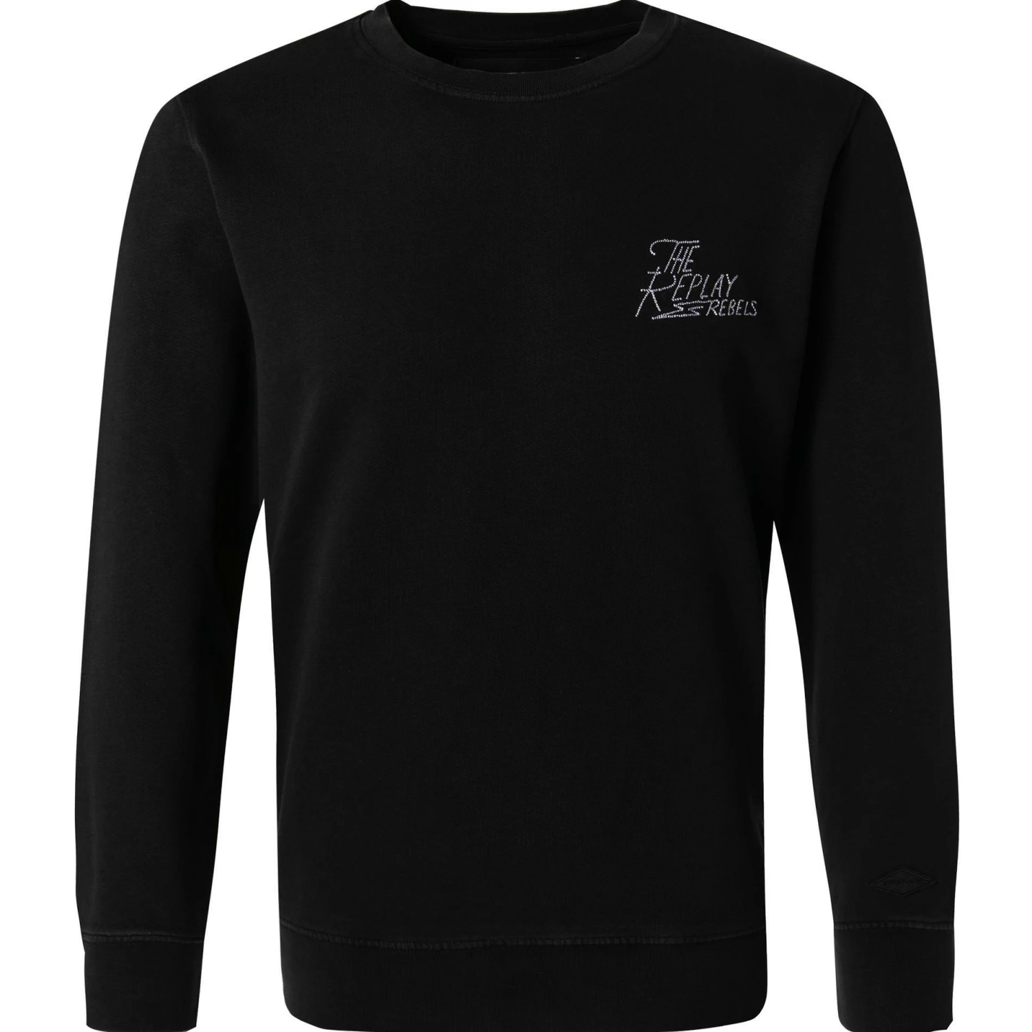 Replay Sweatshirt M3519.000.22738D/099 Baumwolle, Schwarz 3 Replay Sweatshirt M3519.000.22738D/099 Baumwolle, Schwarz