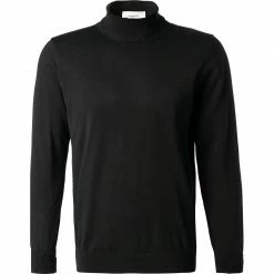 Ben Sherman Pullover 0066143/290 Rollkragenpullover, Regular Fit, Bio Baumwolle, Schwarz