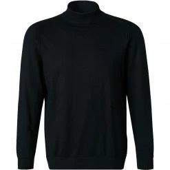 bugatti Pullover 7700/85520/390 Stehkragenpullover, Baumwolle-Kaschmir, Nachtblau