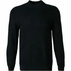 bugatti Pullover 7750/85522/390 Baumwolle-Kaschmir, Nachtblau