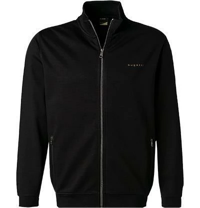 bugatti Sweatjacke 8750/85195/290 Baumwolle, Schwarz 4 bugatti Sweatjacke 8750/85195/290 Baumwolle, Schwarz – Bild 2