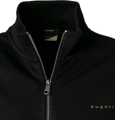 bugatti Sweatjacke 8750/85195/290 Baumwolle, Schwarz 5 bugatti Sweatjacke 8750/85195/290 Baumwolle, Schwarz – Bild 3