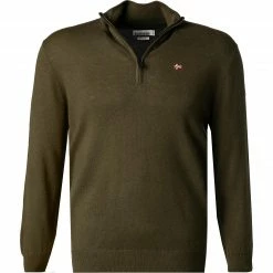 NAPAPIJRI Troyer NP0A4FQ4/GE4 Merinowolle, Militärgrün, Miltärgrün