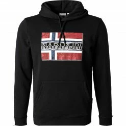 NAPAPIJRI Hoodie NP0A4FQY/041 Baumwolle, Schwarz