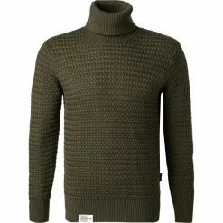 NAPAPIJRI Pullover NP0A4FMB/GE4 Rollkragenpullover, Bio Baumwolle, Jägergrün